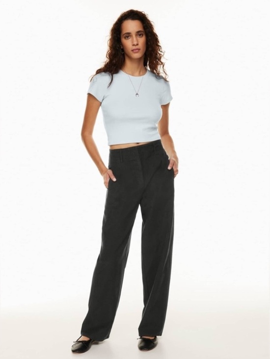 Wilfred Pants - Wilfred Ascendant Black High Rise Wide-Leg Pants